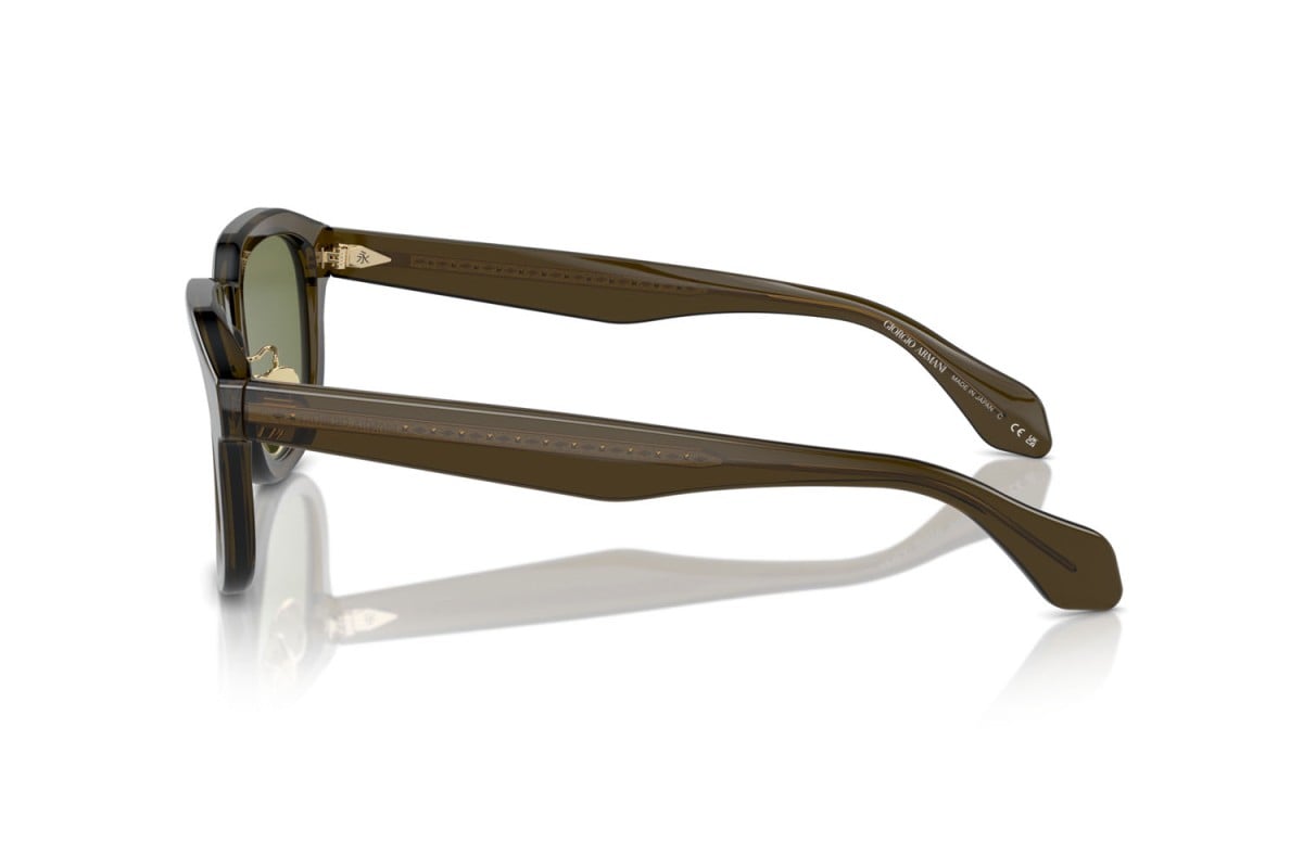 OCCHIALE DA SOLE UOMO | GIORGIO ARMANI AR 8206 - 60612A VERDE TRASPARENTE - CALIBRO 51