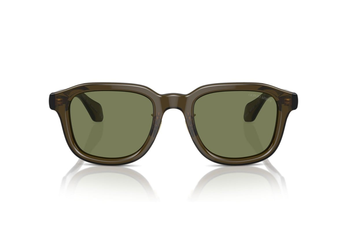 OCCHIALE DA SOLE UOMO | GIORGIO ARMANI AR 8206 - 60612A VERDE TRASPARENTE - CALIBRO 51