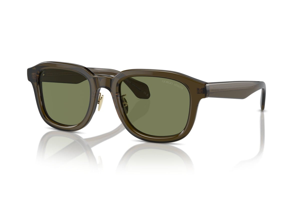 OCCHIALE DA SOLE UOMO | GIORGIO ARMANI AR 8206 - 60612A VERDE TRASPARENTE - CALIBRO 51