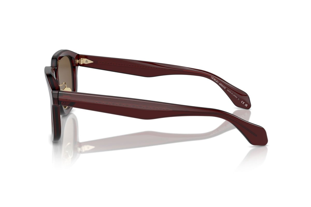 OCCHIALE DA SOLE UOMO | GIORGIO ARMANI AR 8206 - 606273 MARRONE TRASPARENTE - CALIBRO 51