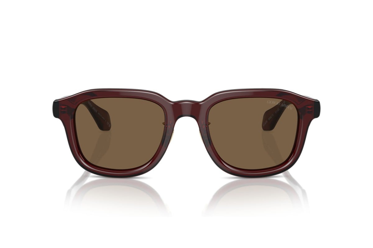 OCCHIALE DA SOLE UOMO | GIORGIO ARMANI AR 8206 - 606273 MARRONE TRASPARENTE - CALIBRO 51