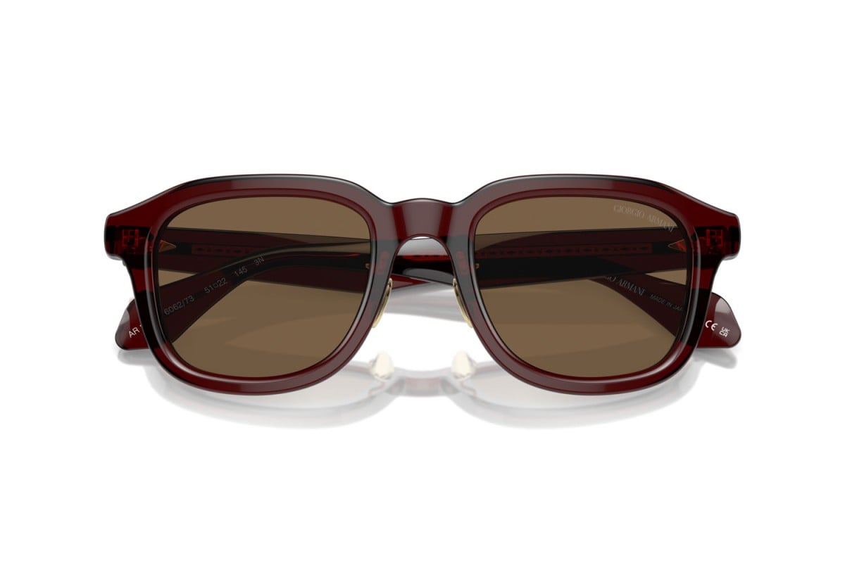 OCCHIALE DA SOLE UOMO | GIORGIO ARMANI AR 8206 - 606273 MARRONE TRASPARENTE - CALIBRO 51