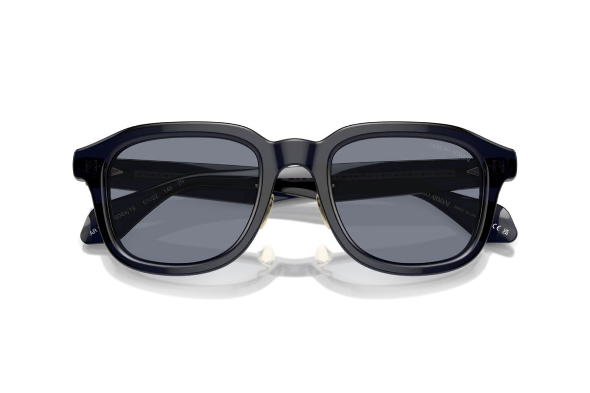 OCCHIALE DA SOLE UOMO | GIORGIO ARMANI AR 8206 - 606419 BLU TRASPARENTE - CALIBRO 51