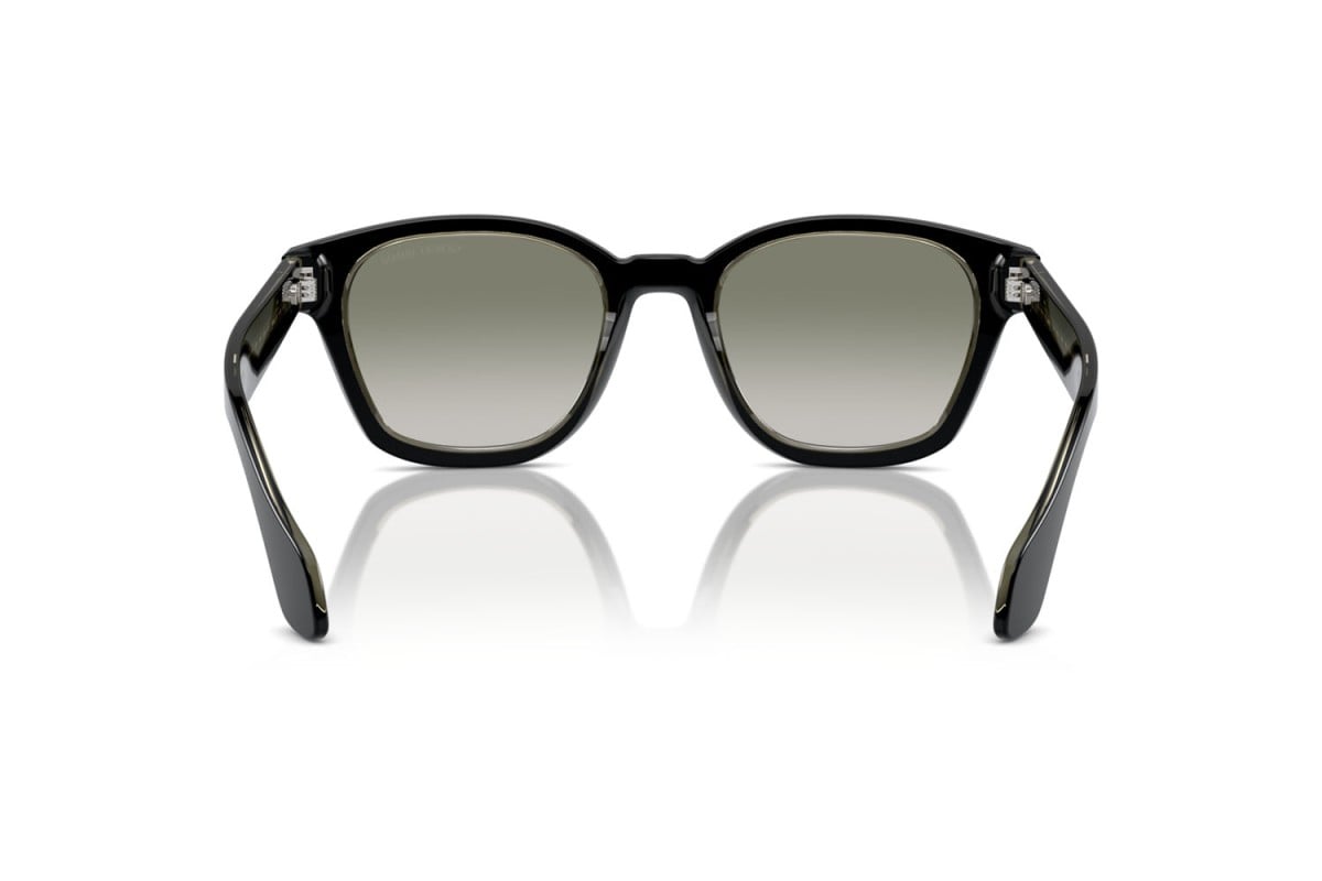 OCCHIALE DA SOLE UOMO | GIORGIO ARMANI AR 8207 - 60873M TOP NERO/VERDE TRASPARENTE - CALIBRO 50