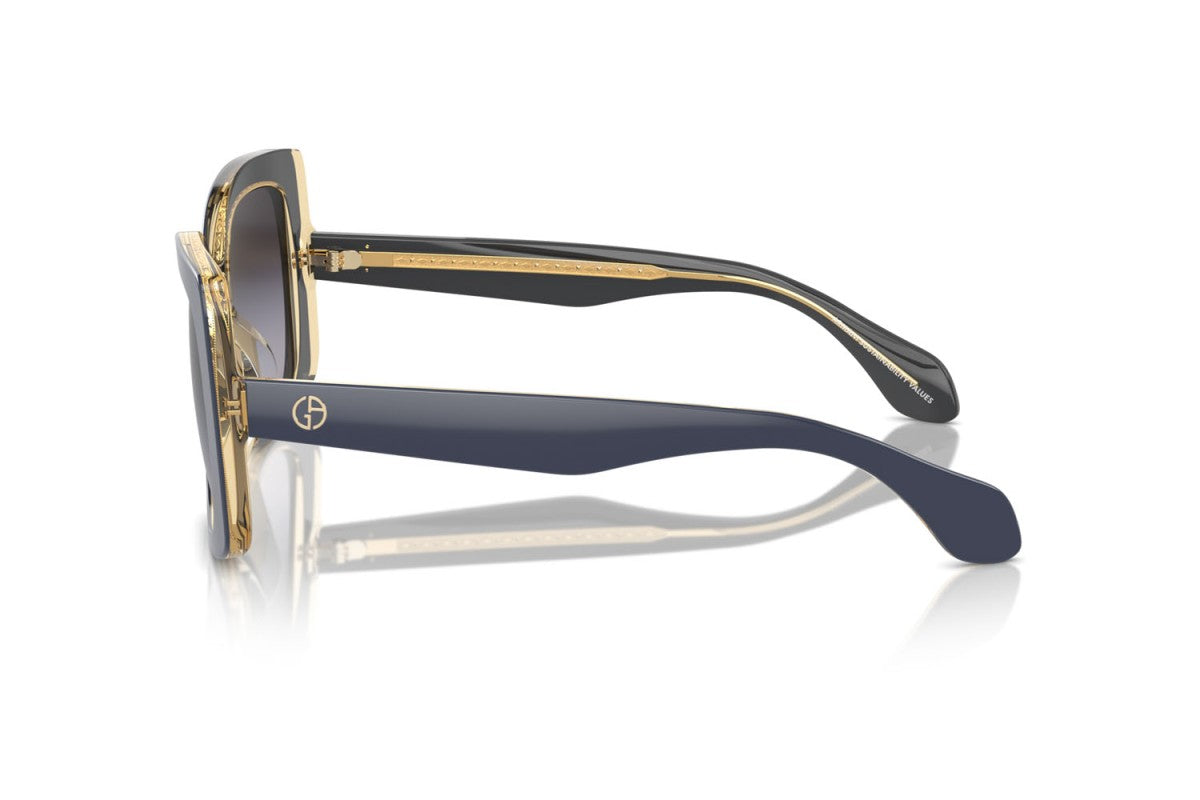 OCCHIALE DA SOLE DONNA | GIORGIO ARMANI AR 8208U - 60788G TOP BLU/GIALLO TRASPARENTE - CALIBRO 55
