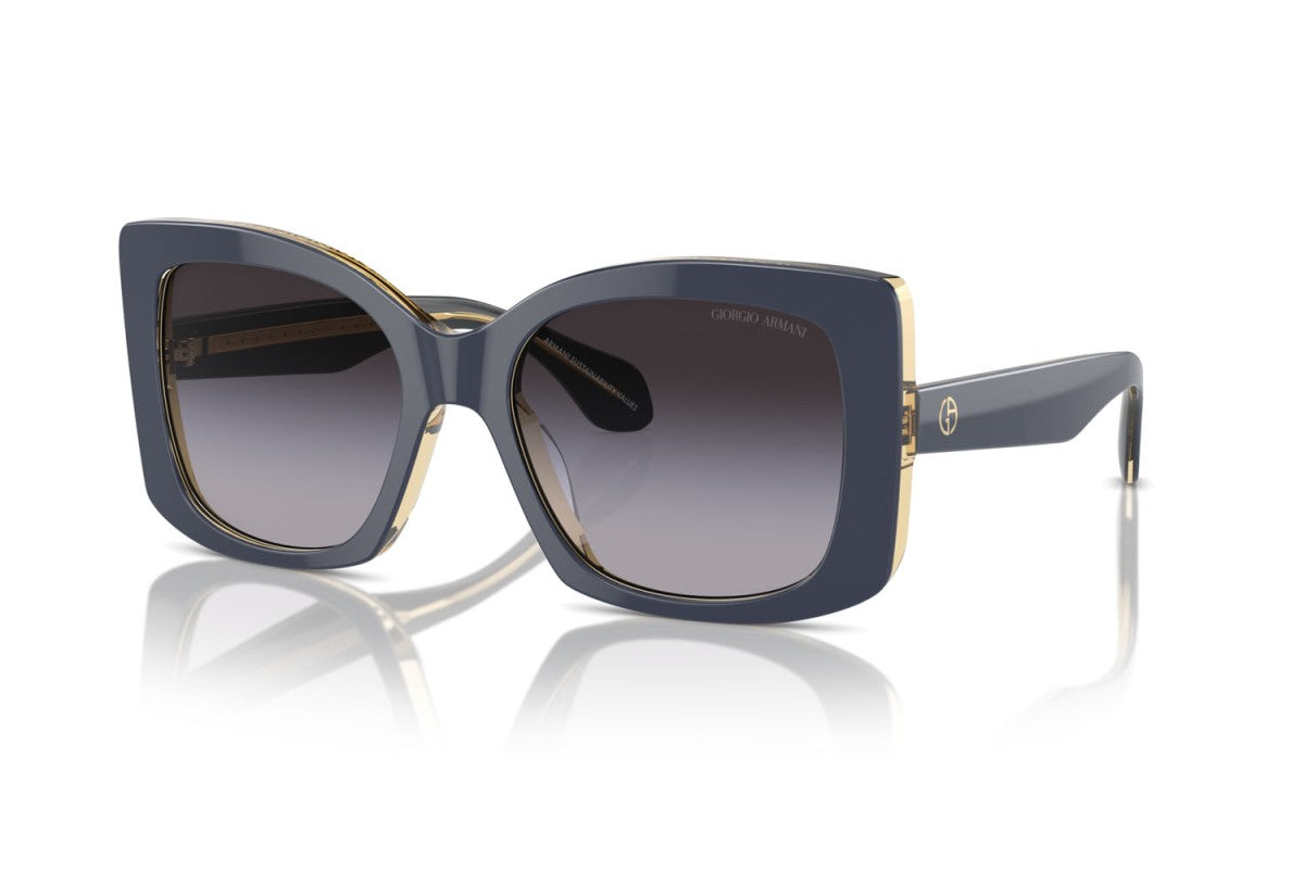 OCCHIALE DA SOLE DONNA | GIORGIO ARMANI AR 8208U - 60788G TOP BLU/GIALLO TRASPARENTE - CALIBRO 55