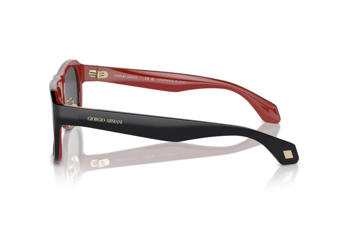 OCCHIALE DA SOLE UOMO | GIORGIO ARMANI AR 8209 - 6069B1 INTERNO NERO/ROSSO - CALIBRO 54