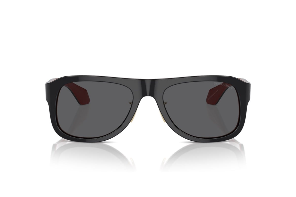 OCCHIALE DA SOLE UOMO | GIORGIO ARMANI AR 8209 - 6069B1 INTERNO NERO/ROSSO - CALIBRO 54