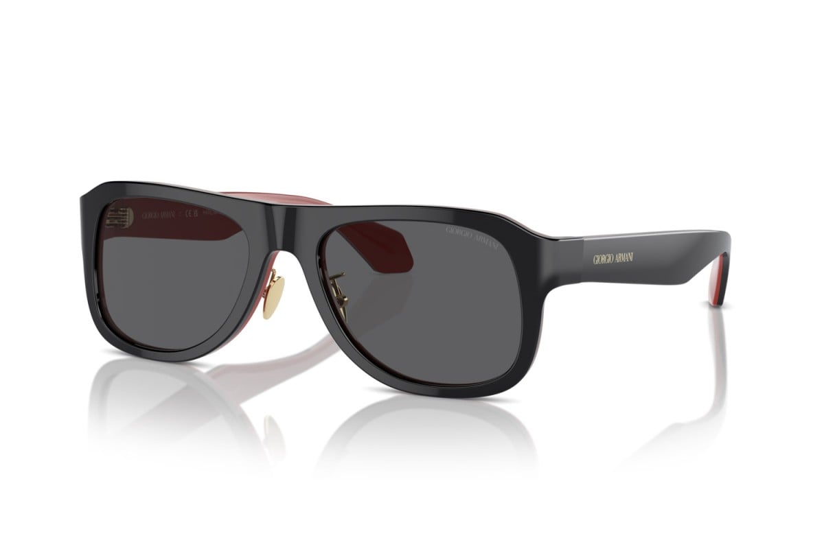 OCCHIALE DA SOLE UOMO | GIORGIO ARMANI AR 8209 - 6069B1 INTERNO NERO/ROSSO - CALIBRO 54