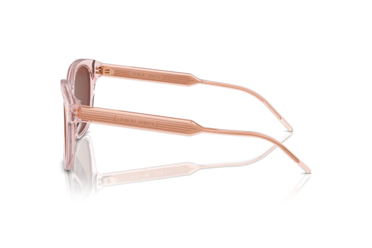 OCCHIALE DA SOLE DONNA | GIORGIO ARMANI AR 8210U - 6073C5 ROSA TRASPARENTE - CALIBRO 52