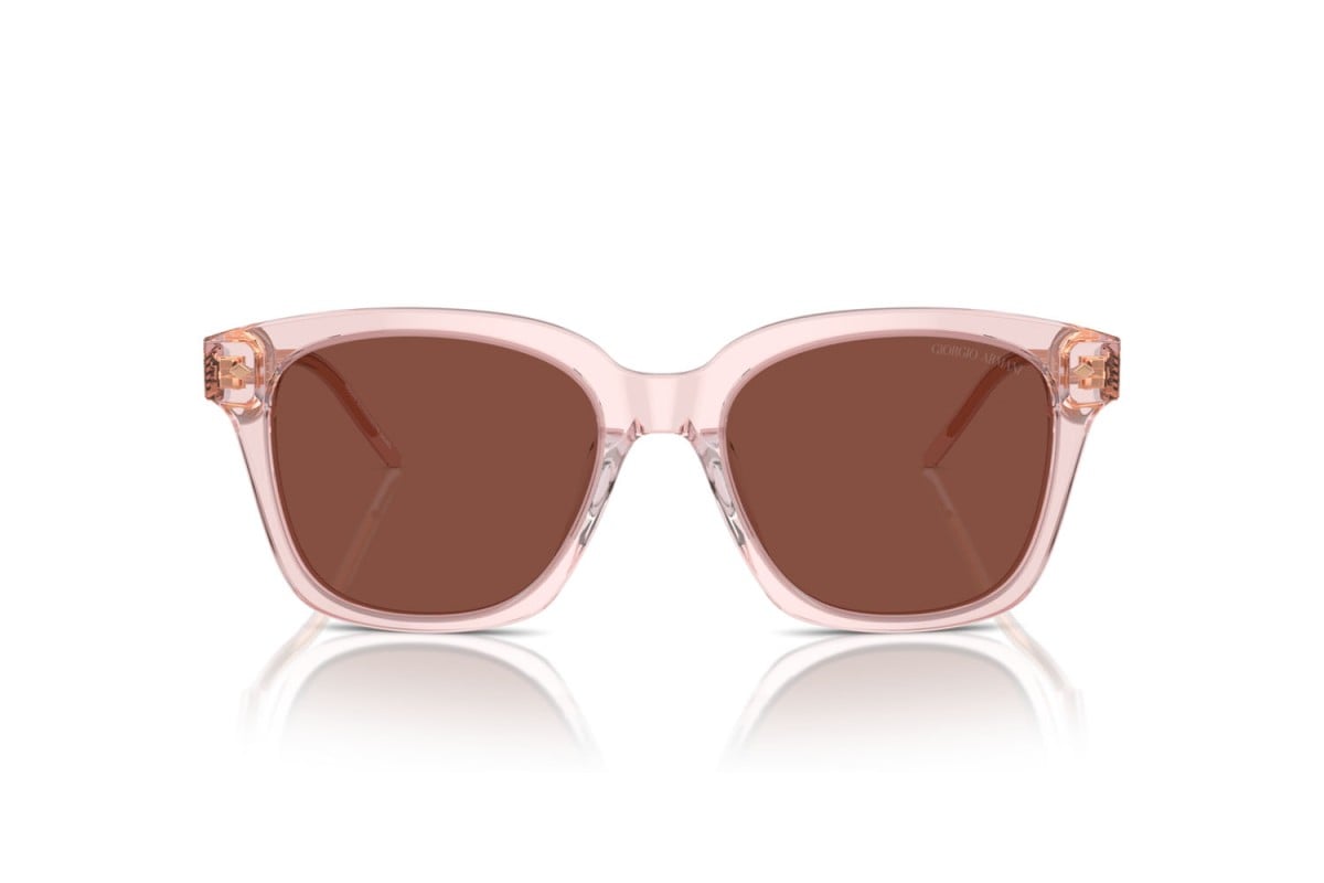 OCCHIALE DA SOLE DONNA | GIORGIO ARMANI AR 8210U - 6073C5 ROSA TRASPARENTE - CALIBRO 52