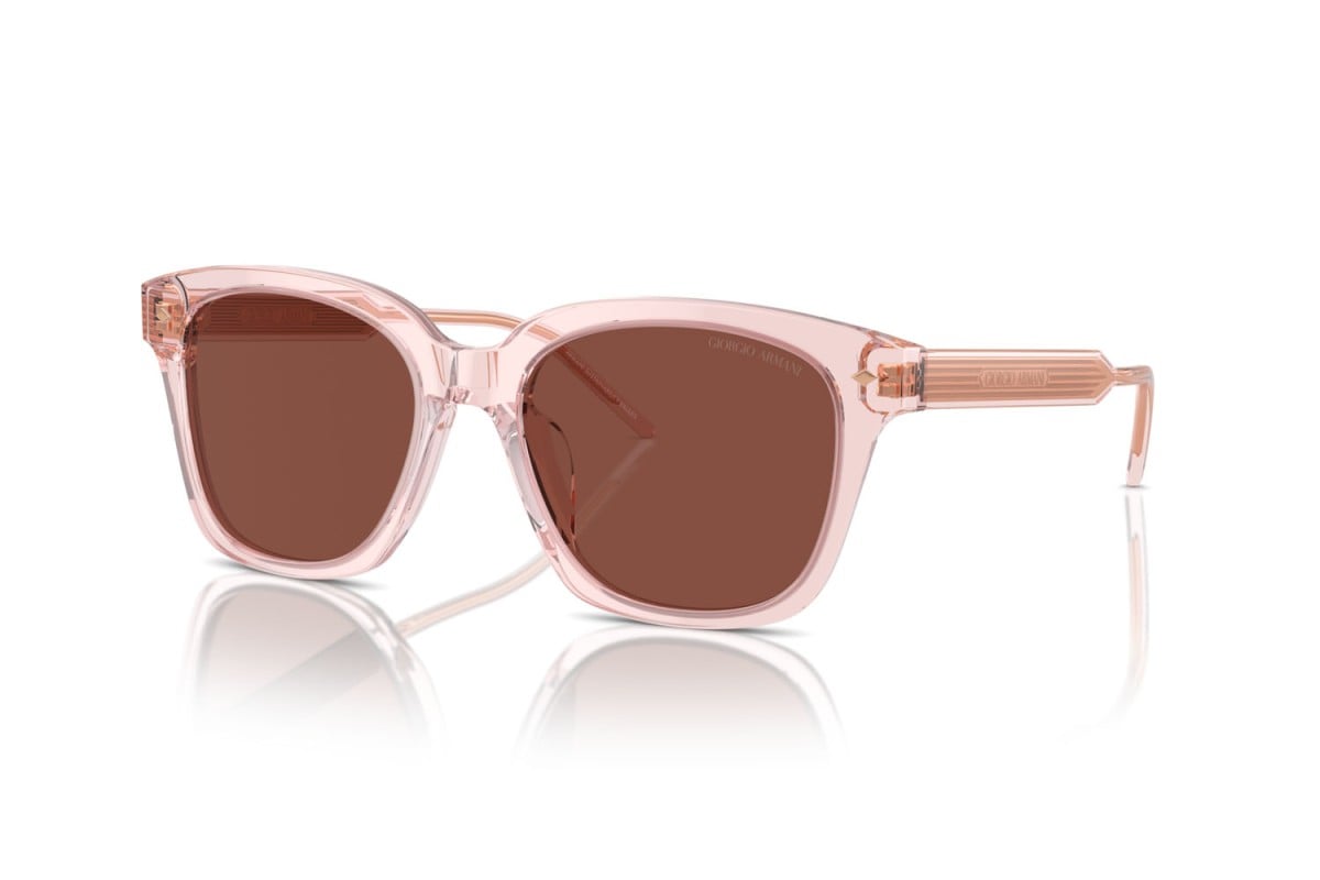 OCCHIALE DA SOLE DONNA | GIORGIO ARMANI AR 8210U - 6073C5 ROSA TRASPARENTE - CALIBRO 52