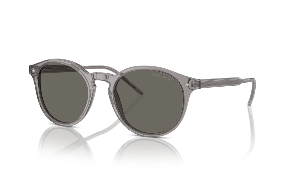 OCCHIALE DA SOLE UOMO | GIORGIO ARMANI AR 8211 - 6070R5 GRIGIO TRASPARENTE - CALIBRO 52