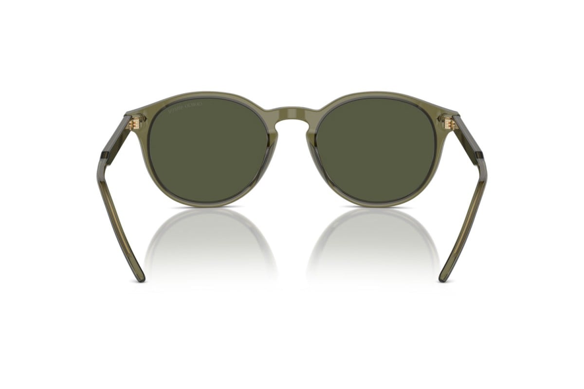OCCHIALE DA SOLE UOMO | GIORGIO ARMANI AR 8211 - 607452 VERDE TRASPARENTE - CALIBRO 52