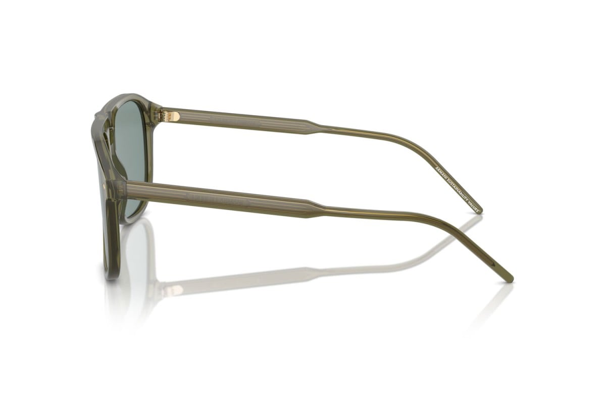OCCHIALE DA SOLE UOMO | GIORGIO ARMANI AR 8212 - 607456 VERDE TRASPARENTE - CALIBRO 58