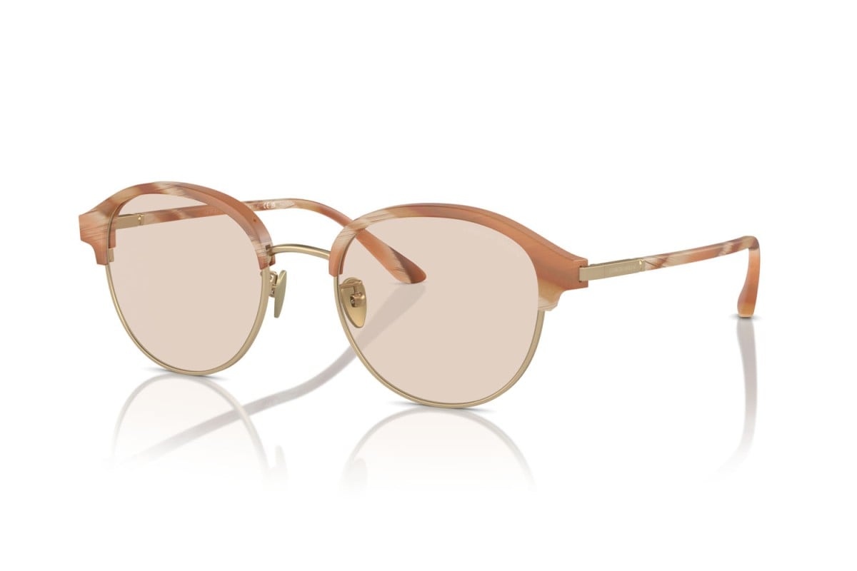OCCHIALE DA SOLE UOMO | GIORGIO ARMANI AR 8215 - 6067M4 CORNO COLOR MIELE OPACO - CALIBRO 52