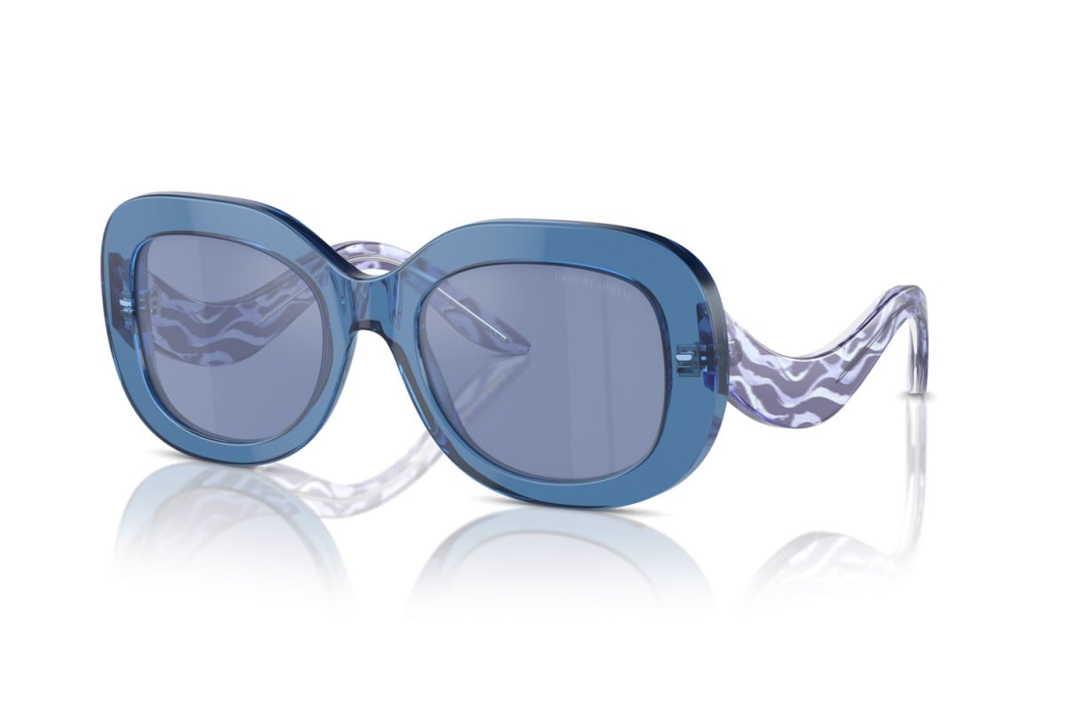 OCCHIALE DA SOLE DONNA | GIORGIO ARMANI AR 8217 - 61531U BLU TRASPARENTE - CALIBRO 51