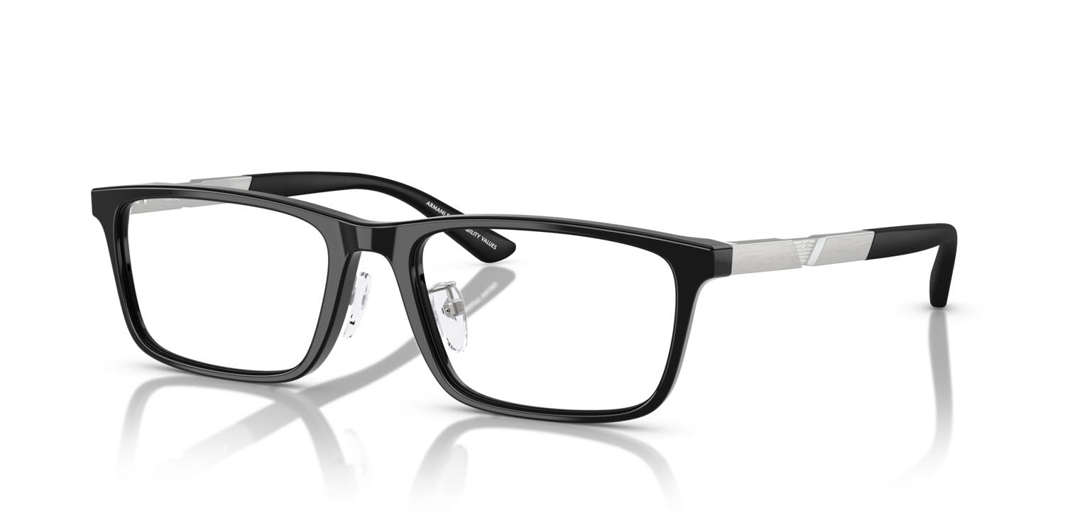 EMPORIO ARMANI - 5017 NERO LUCIDO | OCCHIALE DA VISTA UOMO - EA 3251D CALIBRO 55