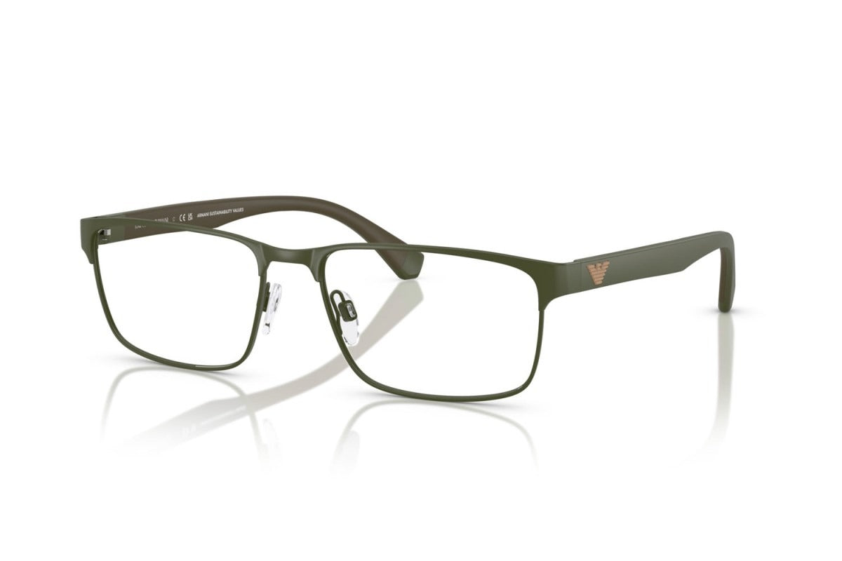 OCCHIALE DA VISTA UOMO | EMPORIO ARMANI EA 1105 - 3388 VERDE OPACO - CALIBRO 58