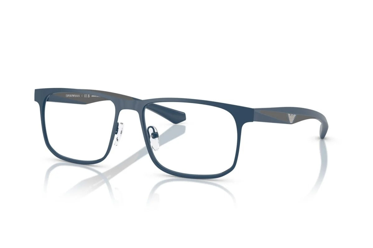 EMPORIO ARMANI - 3389 BLU OPACO | OCCHIALE DA VISTA UOMO - EA 1163 CALIBRO 53