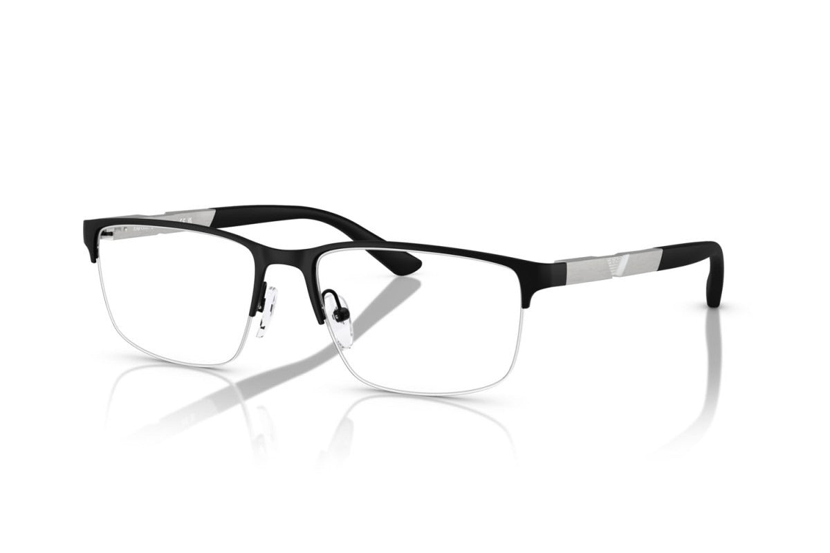EMPORIO ARMANI - 3001 NERO OPACO | OCCHIALE DA VISTA UOMO - EA 1164 CALIBRO 54