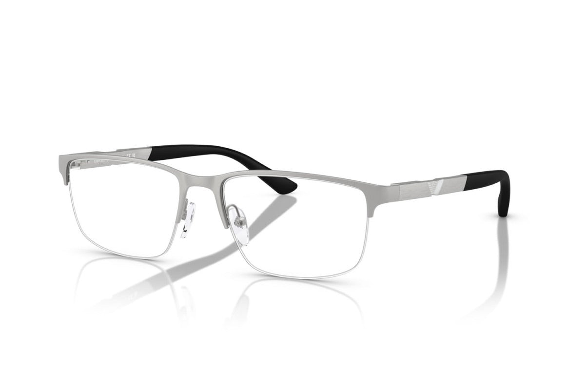 EMPORIO ARMANI - 3045 ARGENTO OPACO | OCCHIALE DA VISTA UOMO - EA 1164 CALIBRO 56