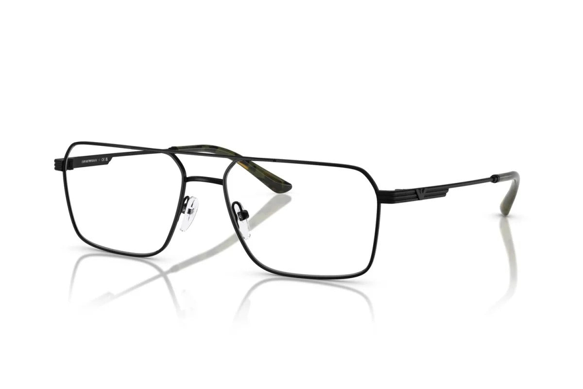 EMPORIO ARMANI - 3001 NERO OPACO | OCCHIALE DA VISTA UOMO - EA 1166 CALIBRO 57