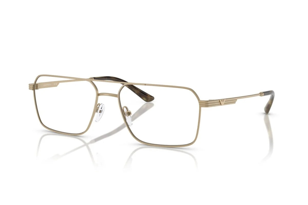 EMPORIO ARMANI - 3002 ORO PALLIDO OPACO | OCCHIALE DA VISTA UOMO - EA 1166 CALIBRO 57