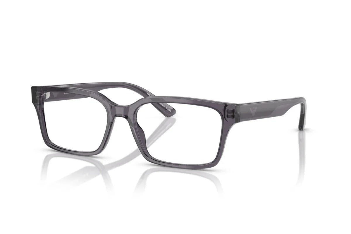 EMPORIO ARMANI - 6106 GRIGIO SCURO TRASPARENTE | OCCHIALE DA VISTA UOMO - EA 3244 CALIBRO 53