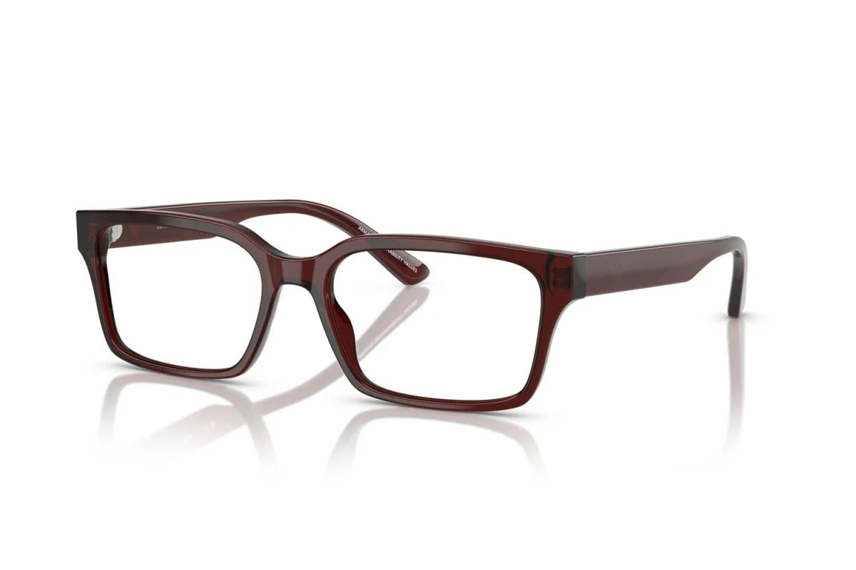 EMPORIO ARMANI - 6174 MARRONE TRASPARENTE | OCCHIALE DA VISTA UOMO - EA 3244 CALIBRO 55