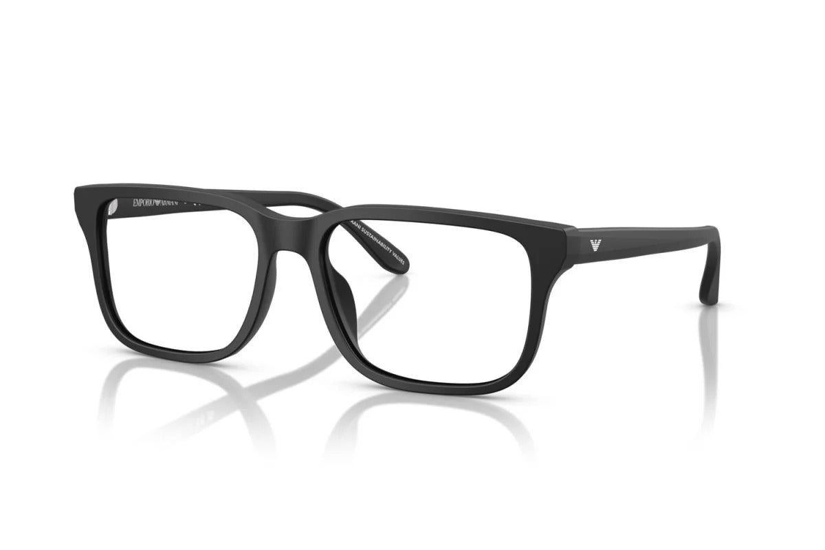 EMPORIO ARMANI - 5017 NERO OPACO | OCCHIALE DA VISTA UOMO - EA 3250U CALIBRO 54