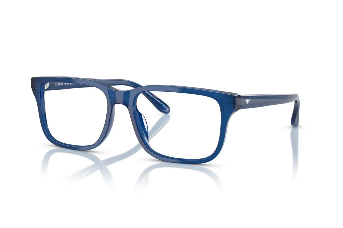 EMPORIO ARMANI - 6201 BLU OPALESCENTE LUCIDO | OCCHIALE DA VISTA UOMO - EA 3250U CALIBRO 54