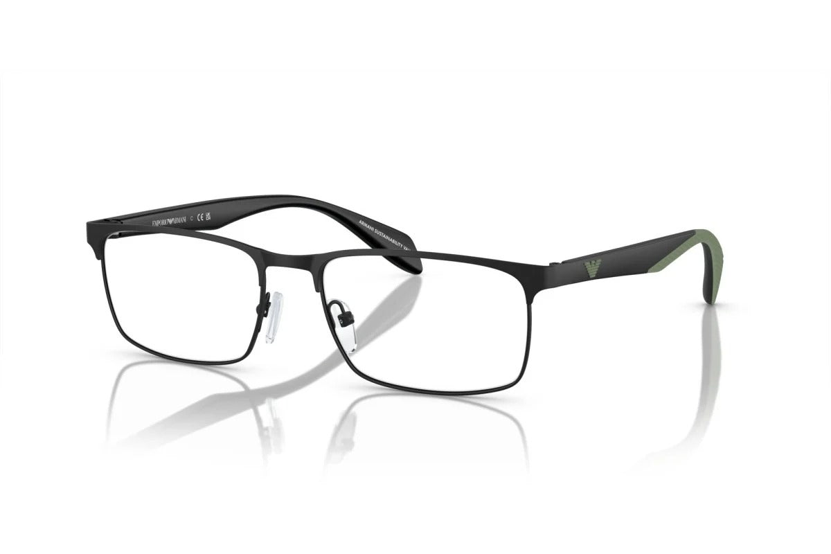 OCCHIALE DA VISTA UOMO | EMPORIO ARMANI EA 1149 - 3001 NERO OPACO - CALIBRO 56