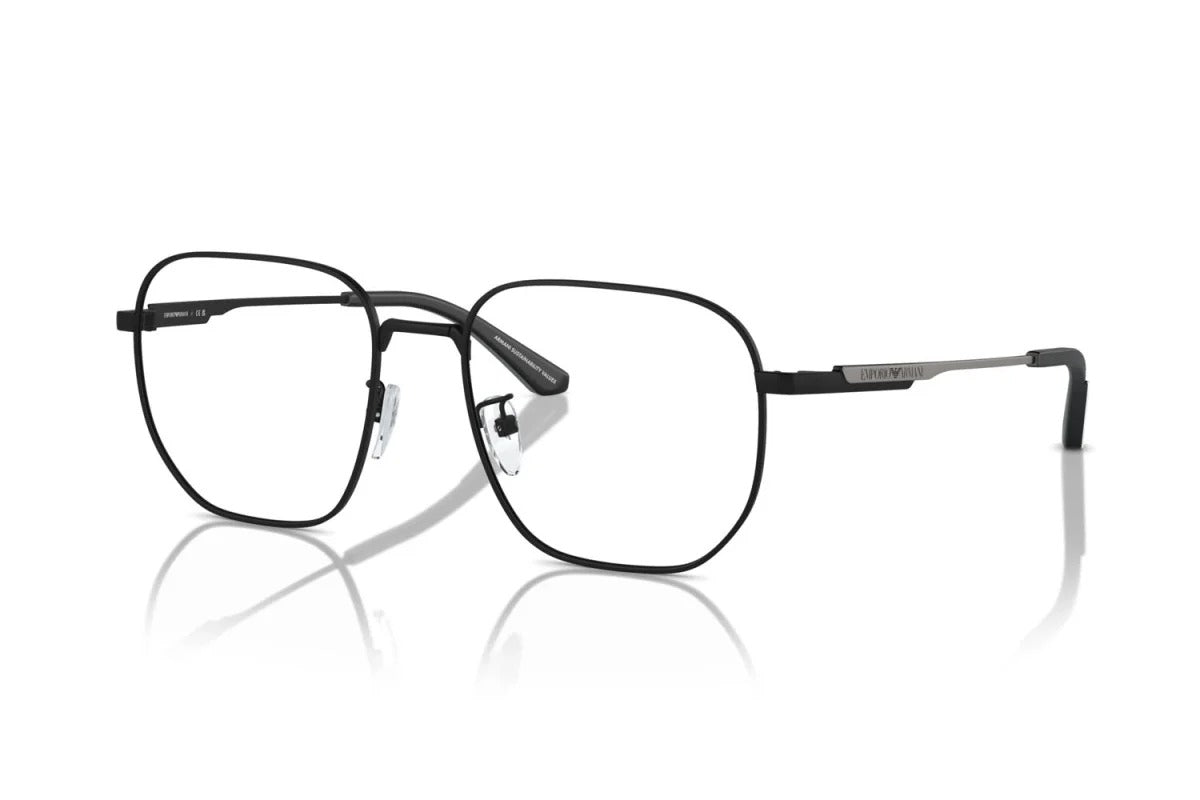 EMPORIO ARMANI - 3001 NERO OPACO | OCCHIALE DA VISTA UOMO - EA 1159D CALIBRO 54