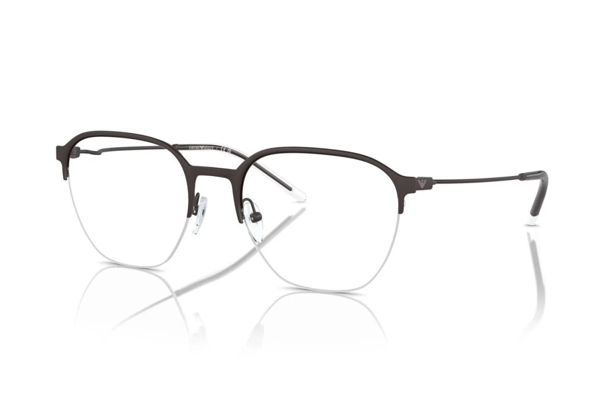 EMPORIO ARMANI - 3380 MARRONE OPACO | OCCHIALE DA VISTA UOMO - EA 1160 CALIBRO 56
