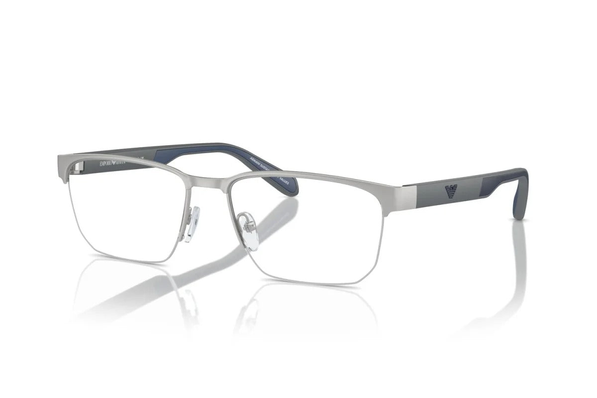EMPORIO ARMANI - 3045 ARGENTO OPACO | OCCHIALE DA VISTA UOMO - EA 1162 CALIBRO 56