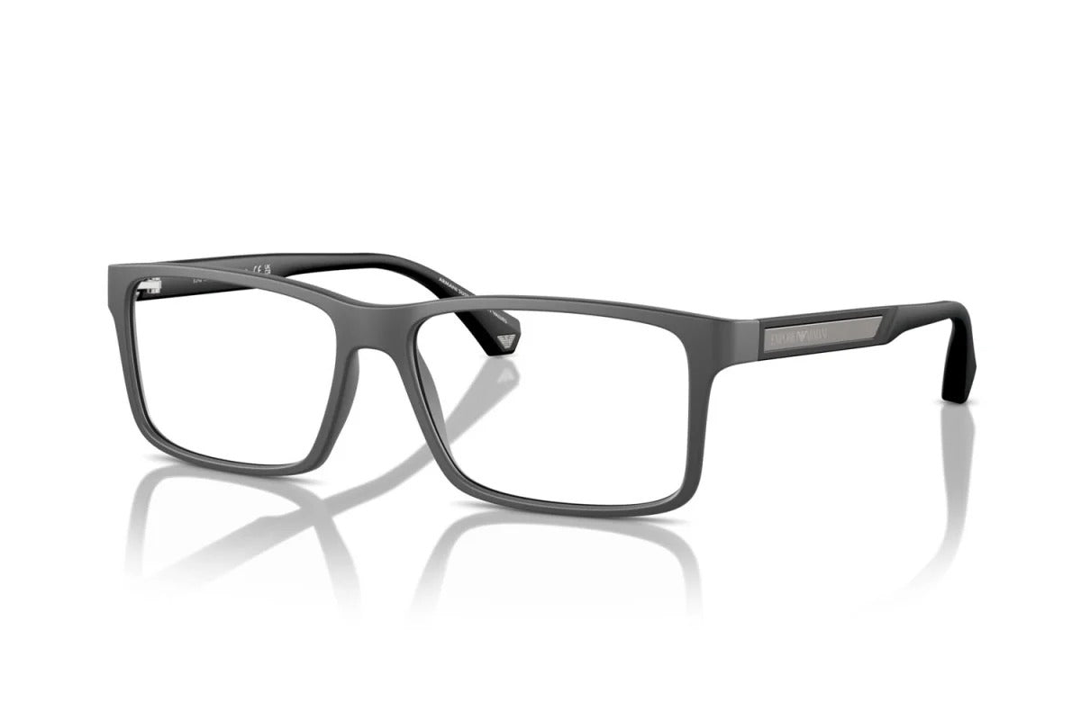 EMPORIO ARMANI - 5126 GRIGIO SCURO OPACO | OCCHIALE DA VISTA UOMO - EA 3038 CALIBRO 54