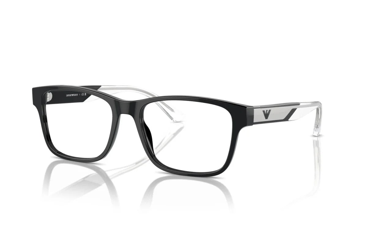 EMPORIO ARMANI - 5017 NERO | OCCHIALE DA VISTA UOMO - EA 3239 CALIBRO 55