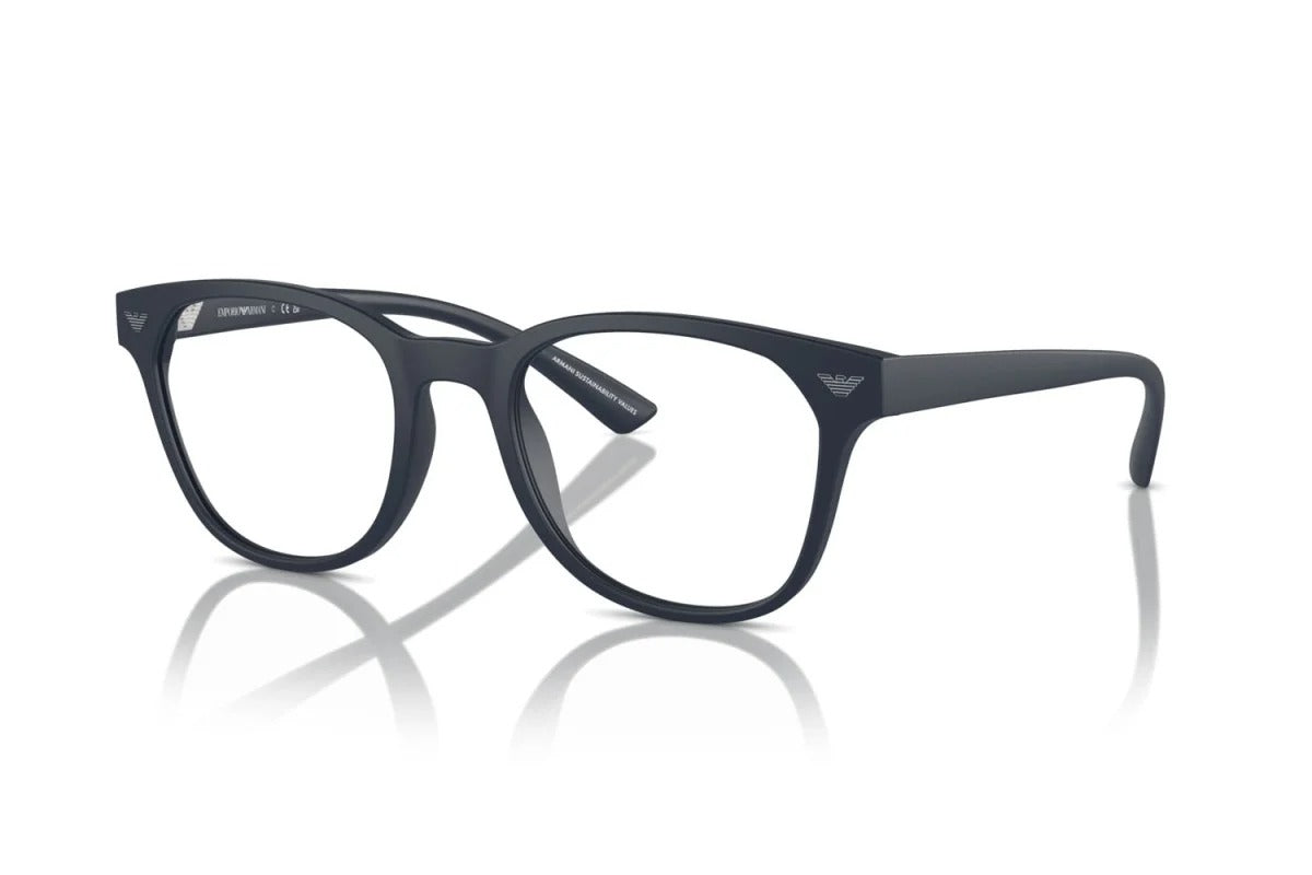 EMPORIO ARMANI - 5088 BLU OPACO | OCCHIALE DA VISTA UOMO - EA 3240U CALIBRO 52