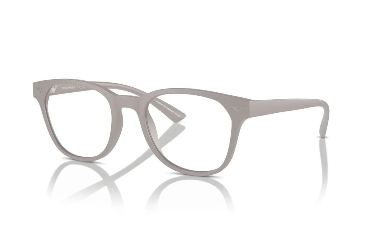 EMPORIO ARMANI - 6100 GRIGIO CHIARO OPACO | OCCHIALE DA VISTA UOMO - EA 3240U CALIBRO 50