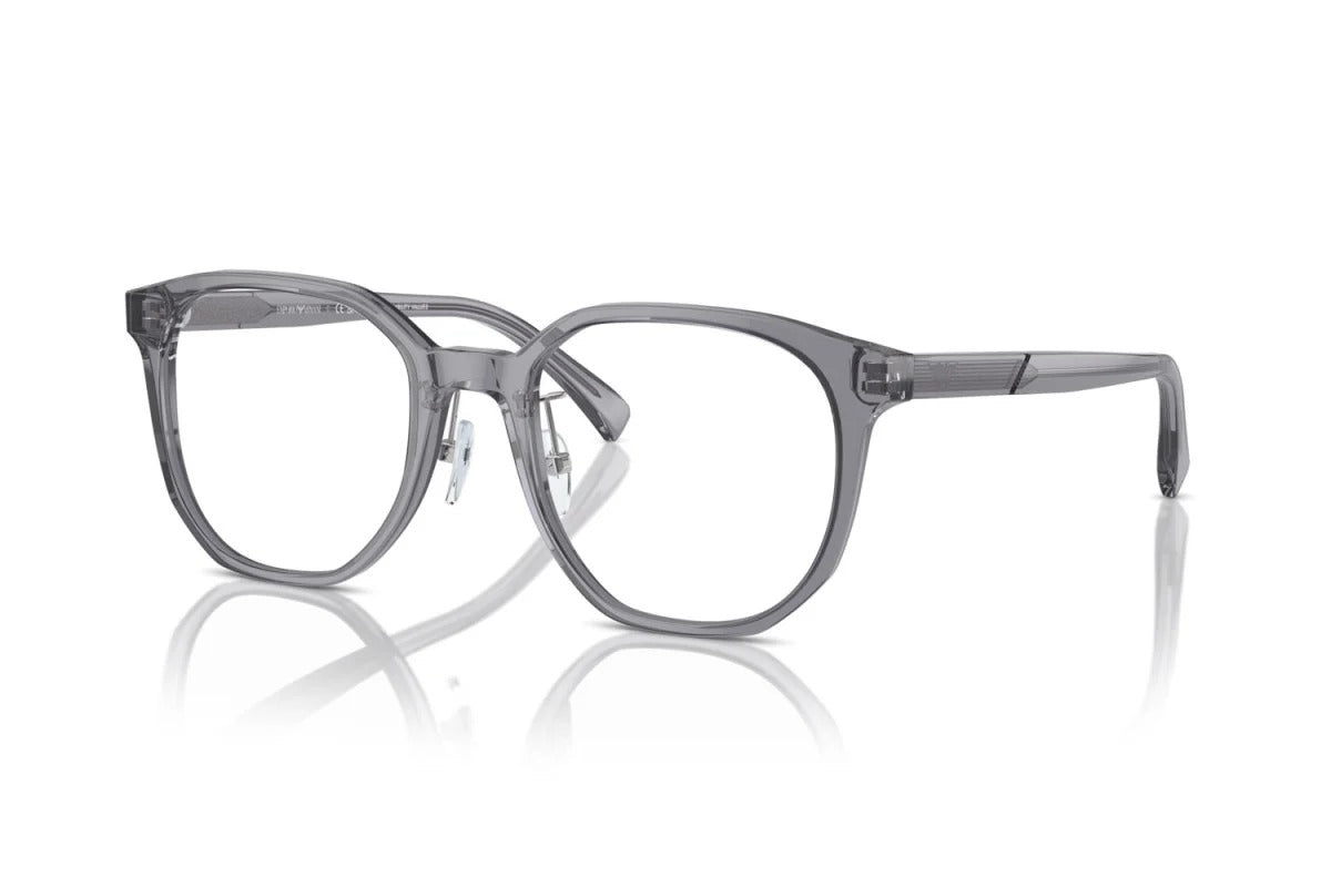 EMPORIO ARMANI - 5029 GRIGIO TRASPARENTE LUCIDO | OCCHIALE DA VISTA UOMO - EA 3241D CALIBRO 52