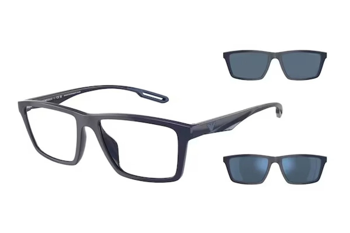 OCCHIALE DA VISTA UOMO | EMPORIO ARMANI EA 4189U - 57591W + CLIP ON - CALIBRO 55
