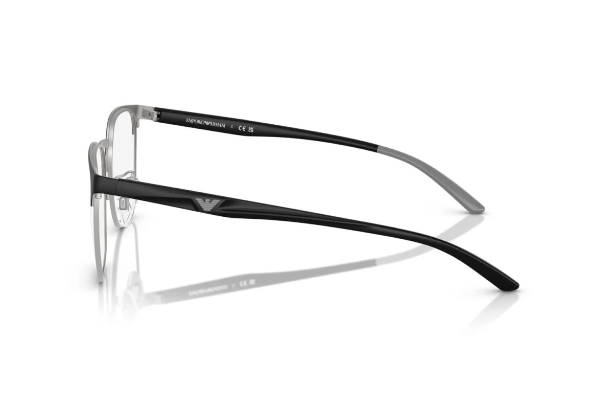OCCHIALE DA VISTA UOMO | EMPORIO ARMANI EA 1135D - 3051 NERO OPACO/ARGENTO OPACO - CALIBRO 55