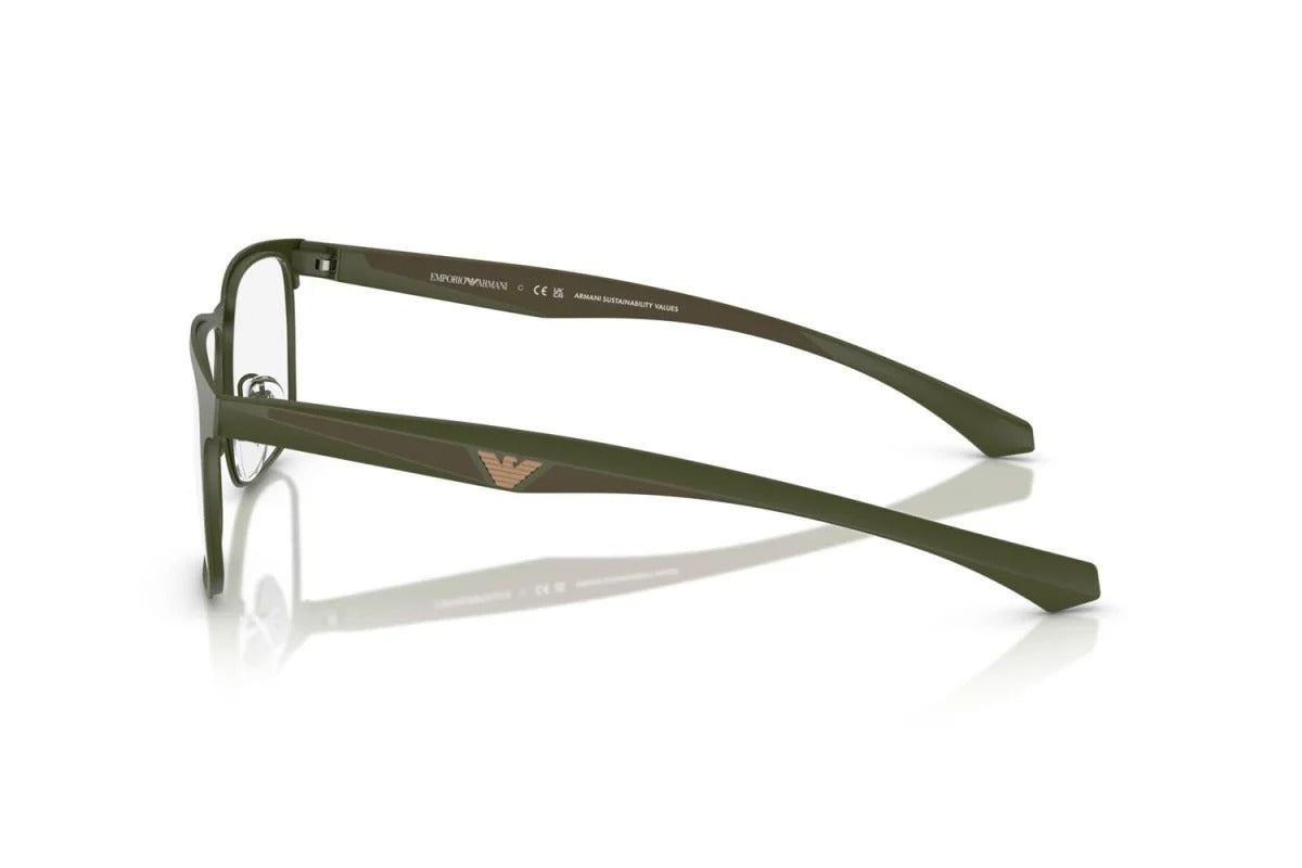 EMPORIO ARMANI - 3388 VERDE OPACO | OCCHIALE DA VISTA UOMO - EA 1163 CALIBRO 53
