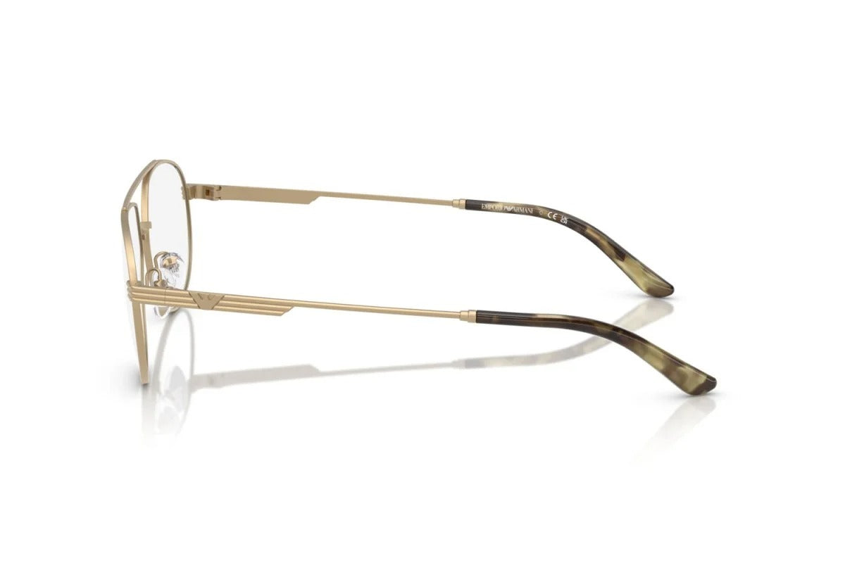 EMPORIO ARMANI - 3002 ORO PALLIDO OPACO | OCCHIALE DA VISTA UOMO - EA 1165 CALIBRO 56