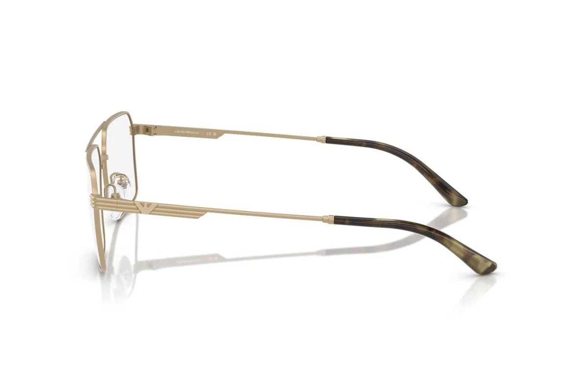 EMPORIO ARMANI - 3002 ORO PALLIDO OPACO | OCCHIALE DA VISTA UOMO - EA 1166 CALIBRO 57