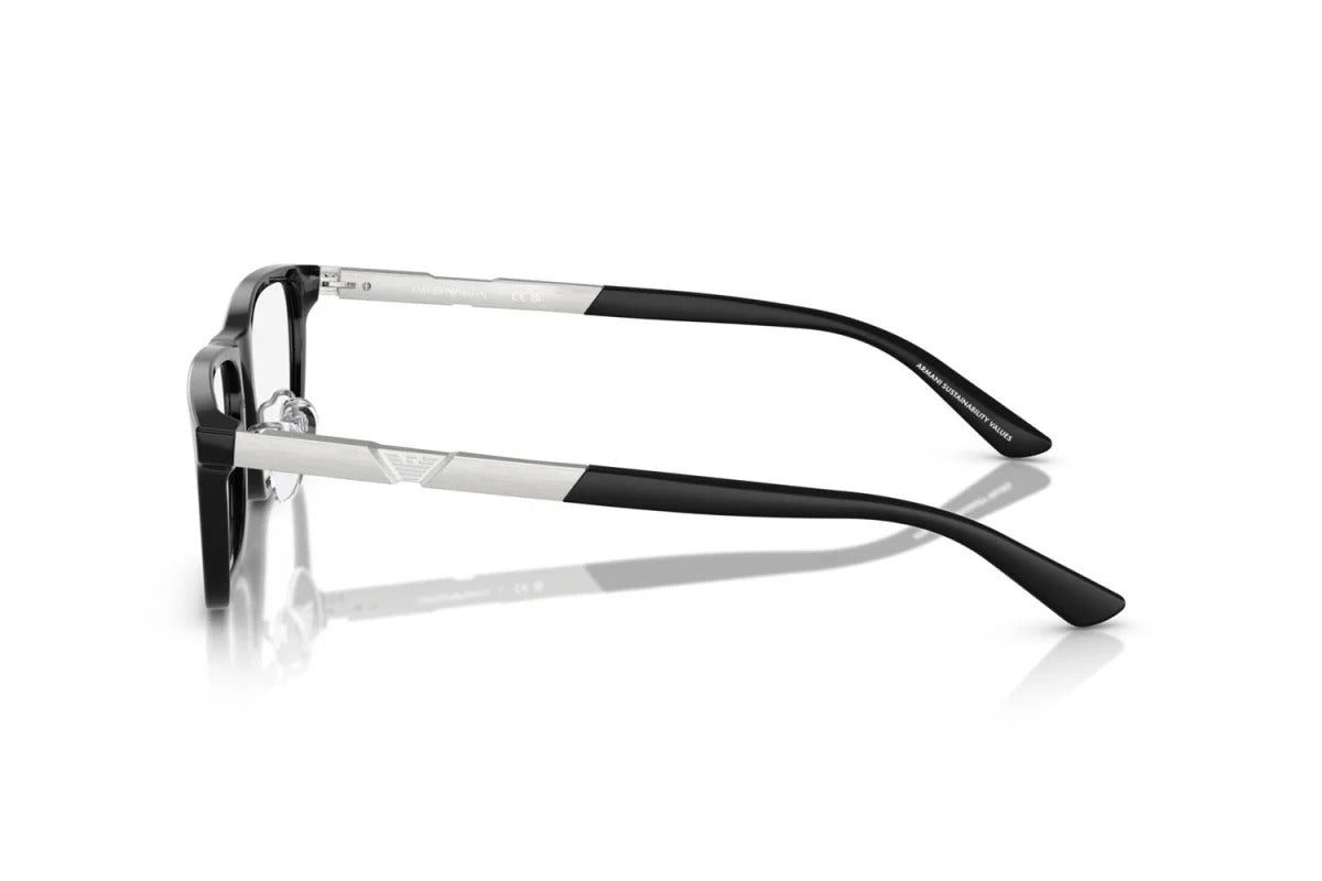 EMPORIO ARMANI - 5017 NERO LUCIDO | OCCHIALE DA VISTA UOMO - EA 3251D CALIBRO 55