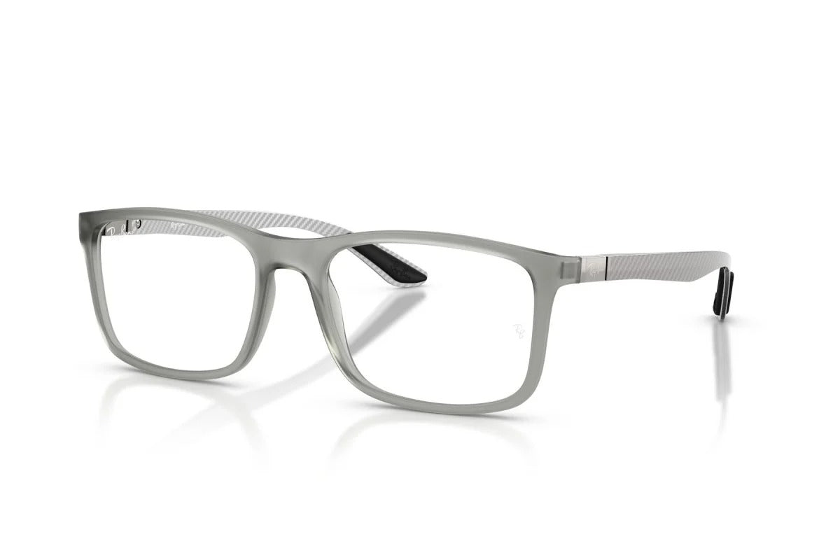 OCCHIALE DA VISTA UNISEX | RAY-BAN RX 8908 - 5244 GRIGIO TRASPARENTE OPACO - CALIBRO 53