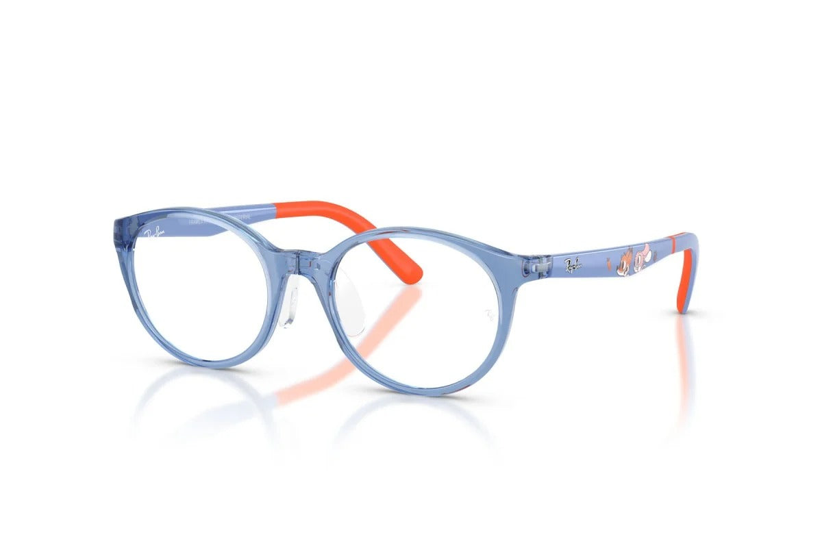 OCCHIALE DA VISTA BAMBINO UNISEX | RAY-BAN JUNIOR RY 1625D - 7510 BLU TRASPARENTE - CALIBRO 47