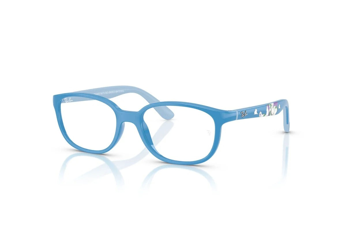 OCCHIALE DA VISTA BAMBINO UNISEX | RAY-BAN JUNIOR RY 1632 - 7509 AZZURRE E GOMMA AZZURRE - CALIBRO 46